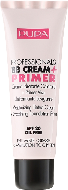 Moisturizing & Soothing BB Cream + Primer - Pupa BB Cream + Primer For Combination To Oily Skin — photo N2