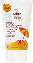 Sunscreen Body Milk for Sensitive Skin - Weleda Edelweiss Baby&Kids Sun SPF 30 — photo N2