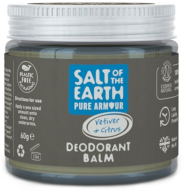 Natural Deodorant Balm - Salt Of The Earth Vetiver & Citrus Deodorant Balm — photo N1