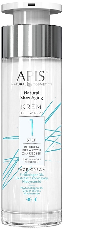 Anti-Aging Face Cream - APIS Professional Natural Slow Aging Step 1 First Wrinkles Reduction Face Cream — photo N1