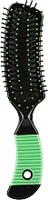 Fragrances, Perfumes, Cosmetics Hair Brush, 21 cm, black and green - Ampli