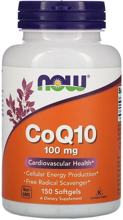 Capsules "Coenzyme Q10", 100mg - Now Foods CoQ10 — photo N1