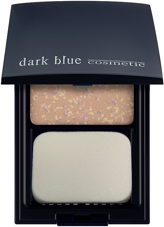 Compact Powder with Mirror - Dark Blue Cosmetics Scultorio Fix Powder + Foundation — photo N1