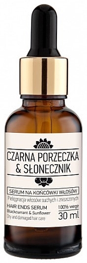 Hair Ends Serum - Nova Kosmetyki Czarna porzeczka & Slonecznik — photo N1