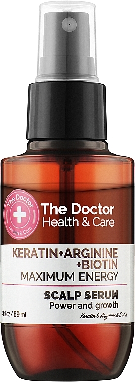 Scalp Serum - The Doctor Health & Care Keratin + Arginine + Biotin Maximum Energy Scalp Serum — photo N1