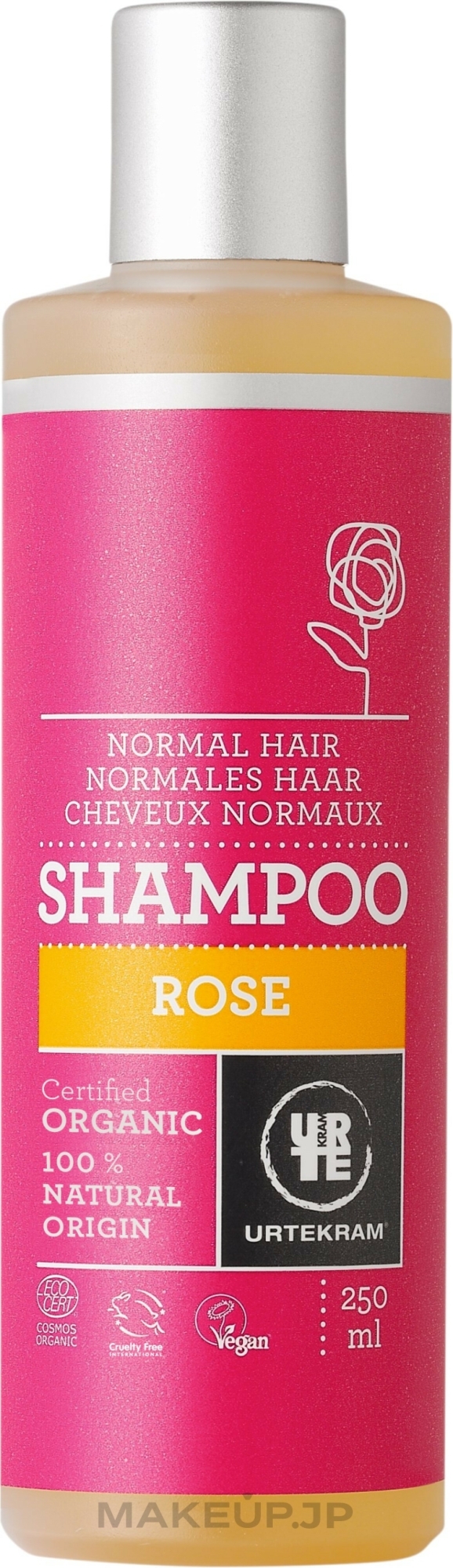 Normal Hair Shampoo "Rose" - Urtekram Rose Shampoo Normal Hair — photo 250 ml