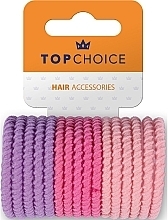 Colorful Hair Bands Set, 26553, purple-pink - Top Choice Hair Bands — photo N1