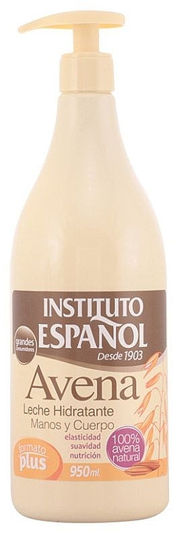 Hand and Body Lotion (with dispenser) - Instituto Espanol Avena Lotion Hand And Body — photo N2