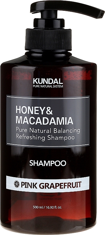 Hair Shampoo "Pink Grapefruit" - Kundal Honey & Macadamia Pink Grapefruit Shampoo — photo N3