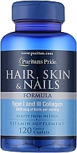 Skin, Nail & Hair Vitamins, capsules - Puritans Pride Hair, Skin, Nails Formula — photo N3