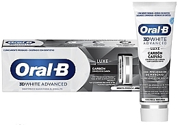 チャコール 歯磨き粉 - Oral-B 3D White Advanced Luxe Charcoal Toothpaste — photo N1