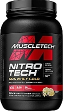 Fragrances, Perfumes, Cosmetics Vanilla Cream Whey Protein - MuscleTech Nitro-Tech 100% Whey Gold French Vanilla Cream