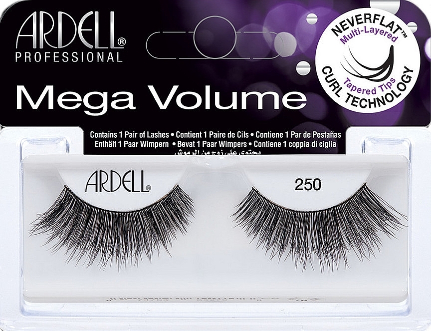 False Lashes - Ardell Mega Volume 250 Black — photo N4