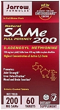 Fragrances, Perfumes, Cosmetics Enteric-Coated S-Adenosyl Methionine 200 mg - Jarrow Formulas SAM-e 200 (S-Adenosyl-L-Methionine) 200 mg