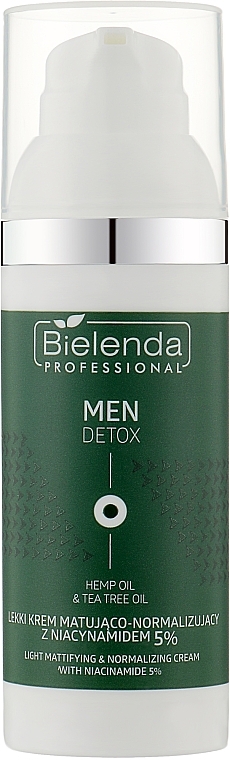 Face Cream with 3% Glycolic Acid - Bielenda Professional Men Detox — photo N1