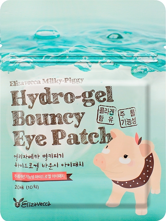 Hydrogel Eye Patch - Elizavecca Face Care Milky Piggy Hydro-gel Bouncy Eye Patch — photo N1
