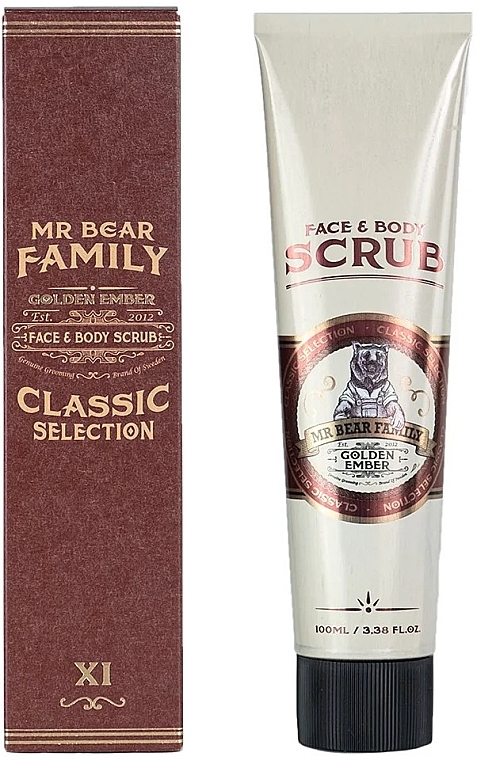 Face and Body Scrub - Mr. Bear Family Golden Ember Face & Body Scrub — photo N1