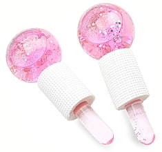 Cooling Face Massage Balls, pink - Yeye Ice Globes — photo N1