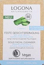 Solid Facial Cleanser "Aloe" - Logona Solid Fasial Cleanser Organic Aloe&Natural Hyaluronic Acid — photo N6