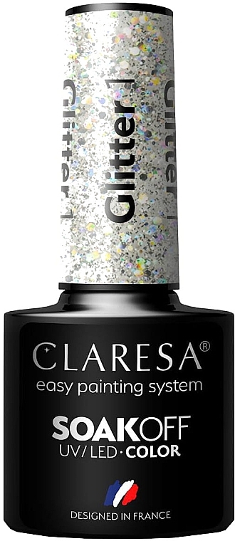 Gel Polish - Claresa Glitter SoakOff UV/LED Color — photo N1