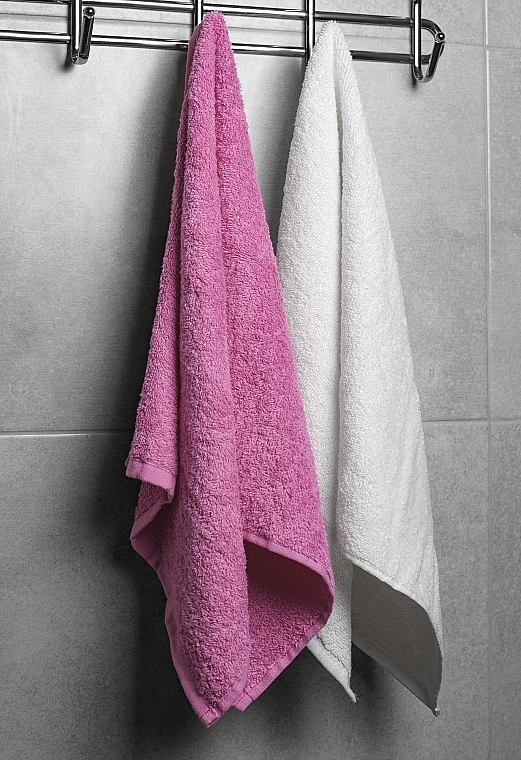 Face Towel Set 'Twins', white and masala - MAKEUP Face Towel Set Pink + White — photo N3