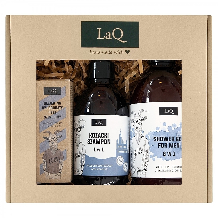 Set - LaQ (sh/gel/500ml + shm/300ml + bearl/oil/30ml) — photo N1