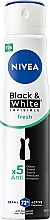 Fragrances, Perfumes, Cosmetics Antiperspirant Deodorant Spray "Black & White Invisible Protection" - NIVEA Invisible Fresh Antiperspirant