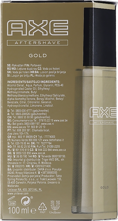 After Shave Lotion - Axe Gold After Shave — photo N2
