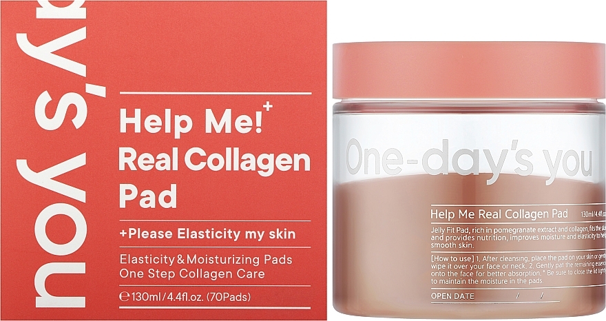 Collagen Face Toner Pads - One-Days You Help Me Real Collagen Pad — photo N2