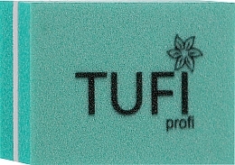 Mini Buff 100/180 grit, green - Tufi Profi Premium — photo N1