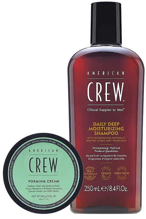 Set - American Crew Daily Deep Moisturizing Set (h/cr/85g + h/shampoo/250ml) — photo N9