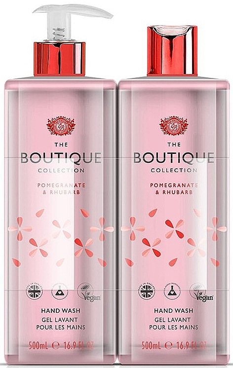 Set - Grace Cole Boutique Pomegranate & Rhubarb Hand Wash Refill Pack (2xh/wash/500ml)  — photo N2