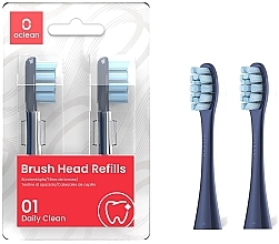 Fragrances, Perfumes, Cosmetics Standard Clean Soft Electric Toothbrush Nozzles, 2 pcs, blue - Oclean Brush Heads Refills