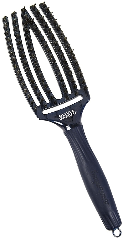 Hair Brush - Olivia Garden Fingerbrush Midnight Desert Blue Sapphire — photo N1