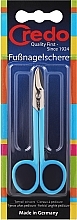 Fragrances, Perfumes, Cosmetics Toenail Scissors, 10 cm, 86512, blue - Credo Solingen Pop Art