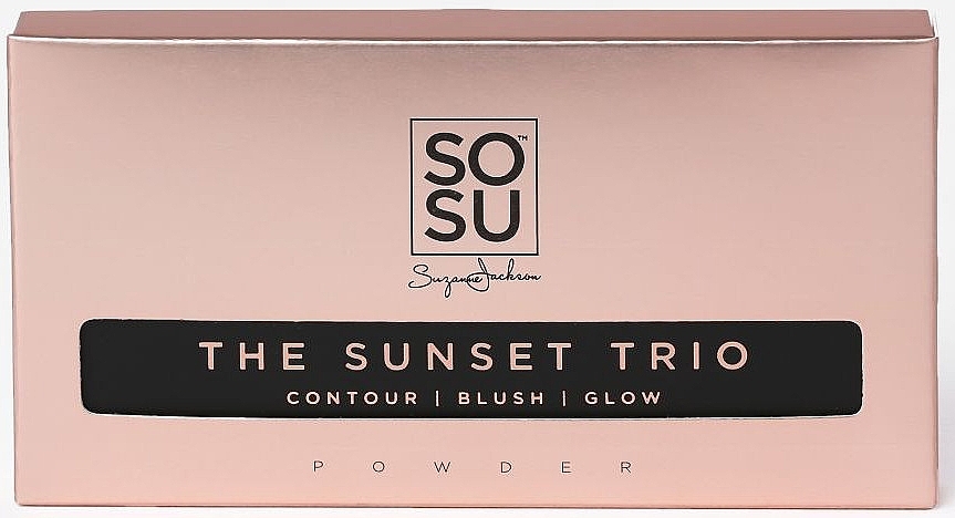 Makeup Palette - Sosu by SJ The Sunset Trio Palette Contour Blush Glow — photo N3