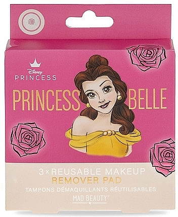 Reusable Cleansing Face Pads - Mad Beauty Disney Princess Remover Pad Belle — photo N2