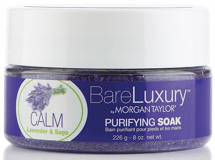 Lavender & Sage Hand & Foot Scrub - Morgan Taylor Bare Luxury Calm Lavender & Sage Purifying Soak — photo N1