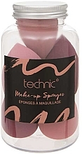 Fragrances, Perfumes, Cosmetics Makeup Sponge Set, 6 pcs - Technic Cosmetics Jar of Beauty Sponges