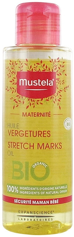 Non-Perfumed Anti-Stretch Marks Oil - Mustela Maternity Stretch Marks Oil Fragrance-Free — photo N1