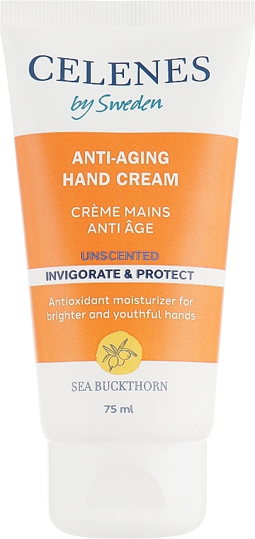 Anti-Aging Sea Buckthorn Hand Cream for All Skin Types - Celenes Sea Buckthorn Antiaging Hand Cream-Unscented All Skin Types — photo N13