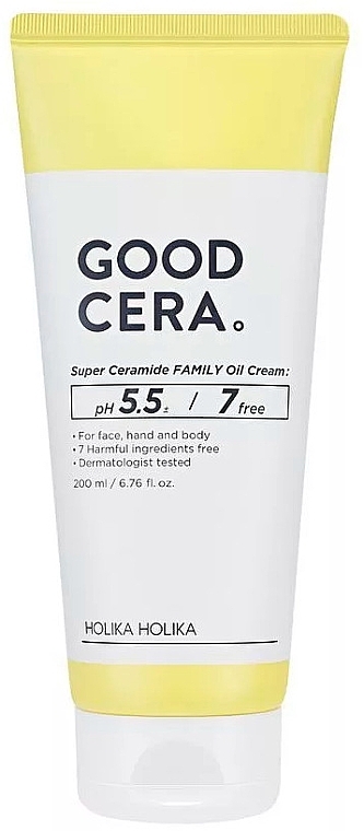 Universal Face & Body Cream - Holika Holika Skin & Good Cera Super Ceramide Family Oil Cream — photo N1