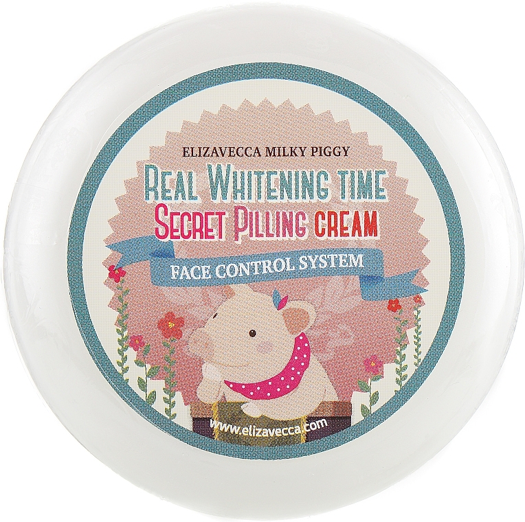 Anti Age Spot Facial Peeling Cream - Elizavecca Face Care Milky Piggy Real Whitening Time Secret Pilling Cream — photo N2