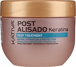 Set - Kativa Straightening Post Treatment Keratin (shm/250ml + cond/250ml + mask/250ml) — photo N12