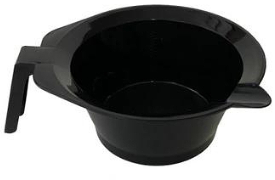 Coloring Bowl with Handle, 260 ml, black - Ronney Professional Tinting Bowl With Rubber RA 00168 — photo N1