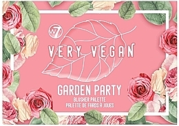 Blush Palette - W7 Very Vegan Garden Party Blush Palette — photo N3