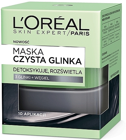 Detoxifying and Brightening Face Mask "Pure Clay" - L'Oreal Paris Skin Expert — photo N1