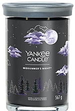 Fragrances, Perfumes, Cosmetics Scented Candle in Glass 'Midsummer's Night', 2 wicks - Yankee Candle Singnature