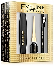 Fragrances, Perfumes, Cosmetics Set - Eveline Cosmetics (mascara/10ml + pencil/1.2g + eyeliner/3ml)