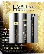 Fragrances, Perfumes, Cosmetics Set - Eveline Cosmetics (mascara/10ml + corrector/9ml + pencil)